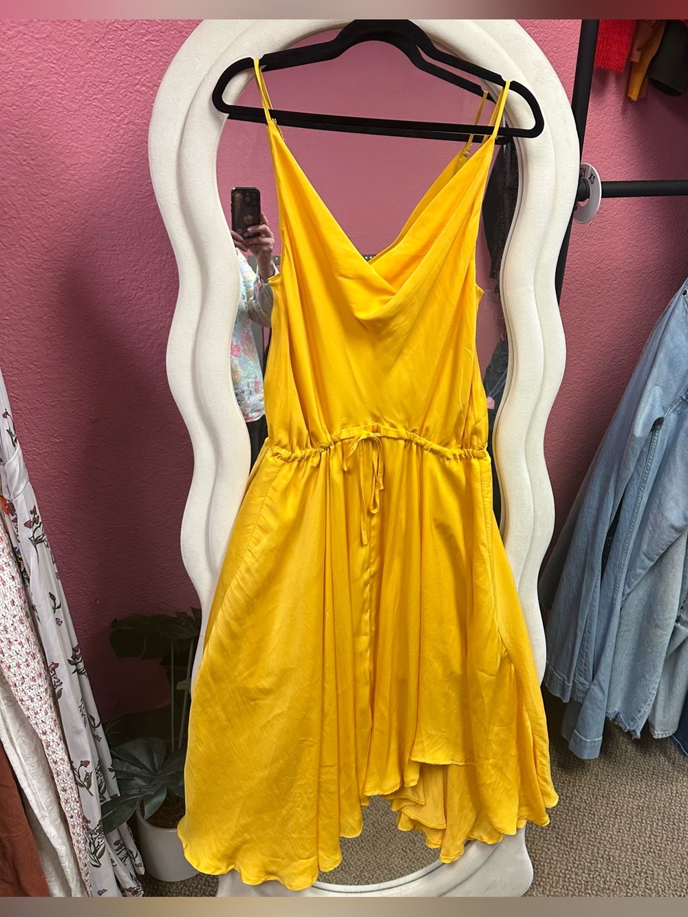 Here Comes the Sun Yellow Spaghetti Strap Dress